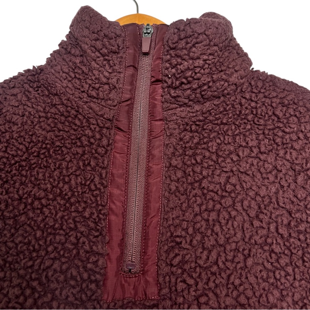 Modetta Outdoor Project Maroon Pullover Turtleneck Fleece Sweater Size XS - Picture 4 of 7